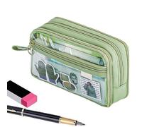 Trousse de maquillage transparente de grande capacité | Pochette à fermeture éclair facile à transporter pour cosmétiques, articles de toilette, stylos, pinceaux, accessoires de beauté, organiseur de