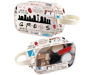 Trousse de maquillage transparente inspirée de l'émission télévisée Doctor Nurse - Cadeau pour les fans de la série TV - Trousse de toilette de voyage médicale, Greyy Tm2, Mode