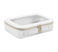 Trousse de maquillage transparente - Organisateur de cosmétiques étanche, pochette de voyage multifonctionnelle, étui de rangement à fermeture éclair pour les femmes amoureuses de la beauté au quotidi