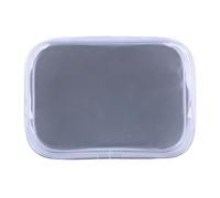 Trousse de maquillage transparente - Porte-monnaie, Sac de voyage, Trousse de maquillage étanche, Transparent | Organiseur transparent de grande capacité et fermeture éclair, étanche à la poussière, M