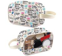 Trousse de maquillage transparente pour anesthésie, cadeau d'anesthésie, cadeau de technicien, anesthésiste infirmière, médecin, trousse de toilette de voyage, I Like People Tm2, Mode
