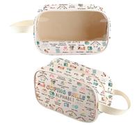 Trousse de maquillage transparente pour conseiller scolaire, cadeau pour psychologue, cadeau pour psychologue, Sac de compétences d'adaptation