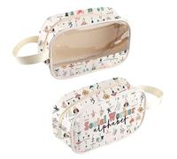 Trousse de maquillage transparente pour travailleur social - Cadeau de remerciement - Alphabet - Pour thérapeute et conseiller, Sac de travail social