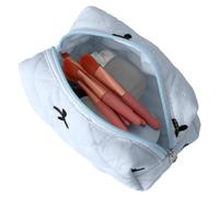 Trousse de maquillage, trousse à cosmétiques, trousse à crayons, trousse esthétique, grand voyage, trousse de maquillage, organisateur de crayons, accessoires pour femme, Bleu clair 1, voir