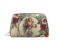 Trousse de Maquillage Trousse de Maquillage imprimée for Femme, Grande capacité, Motif Anges la Renaissance, Style Kawaii, idéale for Ranger des Produits beauté ou Articles Toilette(Color 17)