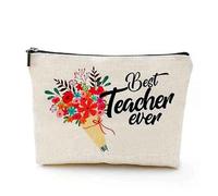 Trousse de Maquillage Trousse de Survie for Enseignant, Cadeau d'appréciation, Fin d'études for Enseignants, Trousse Maquillage étanche, Trousses for lycéens(Color 01)