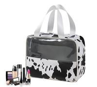 Trousse de maquillage - Trousse de toilette de voyage - Étanche - Grande capacité - Pour soins de la peau, shampooing, articles de toilette, femme, Double main transparente, Unisexo, Voir description