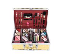 Trousse de Maquillage Végétalienne Love Urban Beauty Luxe Gold Touch Coffret Cadeau de Voyage 73 Pièces