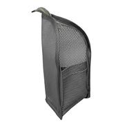 Trousse de maquillage verticale pliable et suspendue, cosmétique transparente sur pied, pour savon, brosse à dents, dentifrice hôtel, gris, Consulte la descripción, Voir description