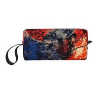 Trousse de maquillage vintage de basket-ball résistante à l'eau pour homme et femme - Pochette de rangement pour balle de sport avec fermeture éclair - Petit sac à outils portable