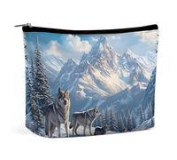 Trousse de Maquillage Wolf Pack pour Sac à Main, Trousse de Toilette de Voyage zippée pour Femme, idéale pour Ranger Vos Produits de beauté et Articles de Toilette.