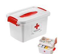 Trousse de médecine familiale - Sac de rangement médical de grande capacité, organiseur étanche | Kit de voyage à domicile, plusieurs compartiments améliorés pour pilules et fournitures, design léger