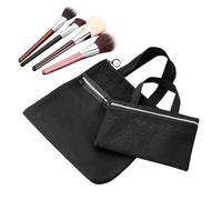 Trousse de nettoyage - Cosmétiques en maille portable - 2 pièces Cessarra avec compagnie de plage, festival, vacances, école, salle de sport, avion, aéroport, voyage, | Sac de nettoyage Impe, Noir
