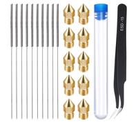 Trousse de Nettoyage Imprimante 3D - MK8 - 21 Pièces - Buses 0,4 Mm - Aiguilles - Brucelles