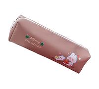 Trousse de Noël - Jolie trousse à fermeture éclair | Grand porte-stylos, décoration de Noël durable pour téléphones portables, cosmétiques, clés, Christmas Rabbit, Fare riferimento alla descrizione
