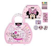 Trousse De Papeterie À Colorier - Cerda - Disney Minnie - Rose/Violet - Intérieur - Activité Créative