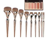 Trousse de Pinceaux de Maquillage 9 Pièces Doux Réutilisables Outils | Set d'Accessoires de Beauté Pour Étudiantes Artistes Mariage Salon Maison Festival