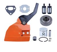 Trousse de poignée de frein pour couvercle d'embrayage de roulement de segment de piston de 38mm pour Husqvarna 36 136 137 tronçonneuses essence pièces de rechange