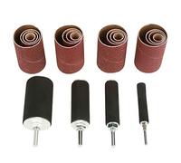 Trousse de ponçage, kit de ponçage outil ponceuse à tambour 20pcs avec étui pour kit de ponçage pour perceuse à colonne