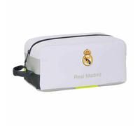 Safta Real Madrid EQUIPACIÓN 25/26 - Sac à Chaussures Moyen, Multifonction, Sport, extrascolaire, Football, Confortable et Polyvalent, 34 x 18 x 15 cm, Blanc, M, Décontracté