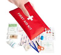 Trousse de Premiers Secours,108 PCS Mini Kits de Survie Petite Trousse de Survie d'urgence Sac de Médicale Comprend Bandage Tampons Soins pour Voyages Bureau à Domicile Voiture Randonnée