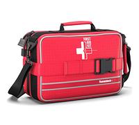 Trousse de premiers secours avec compartiments étiquetés et à code couleur, kit médical d'urgence pour voiture, maison, bureau, randonnée, camping et cyclisme