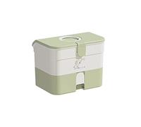 Trousse de premiers secours Boîte médicale avec tiroir Ménage portable à trois couches rangement médicaments 12,59 pouces(B)