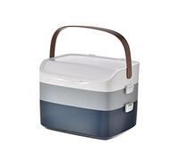 Trousse de premiers secours Boîte médicale en plastique conteneur rangement portable familiale à pilules trois couches 12,20 pouces(A)