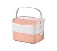Trousse de premiers secours Boîte médicale en plastique conteneur rangement portable familiale à pilules trois couches 12,20 pouces(B)