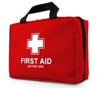 Trousse de Premiers Secours Composée de 90 Articles avec Packs de Froid Instantané, Sérum Physiologique et Couverture de Survie Isothermique