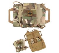 Trousse de Premiers Secours Déploiement Rapide Pochette Médicale IFAK Dégagement avec Rabat Boucle Crochet Onglets for Les Médecins Étudiants en Soins Infirmiers Domicile(MC)