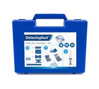 Trousse de Premiers Secours Detectaplast pour la Restauration, pour Le Traitement des plaies, Trousse Portable en Mallette avec plâtre, pansements, Bandage, Ruban adhésif, 76 pcs