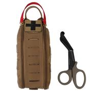 Trousse de premiers secours IFAK Rapid Pack + des ciseaux Mil-Tec - Dark Coyote