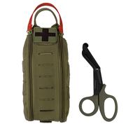 Trousse de premiers secours IFAK Rapid Pack + des ciseaux Mil-Tec - Olive