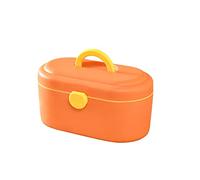 Trousse de premiers secours, Petite boîte médicale, conteneur de stockage en plastique Portable, médecine familiale, 11.02 pouces(Oranje)