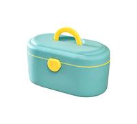 Trousse de premiers secours, Petite boîte médicale, conteneur de stockage en plastique Portable, médecine familiale, 11.02 pouces(Blu)