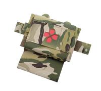 Trousse de Premiers Secours Tactique à Déploiement Rapide - Pochette Médicale Micro Compacte, Kit de Traumatologie Ceinture Compact MOLLE pour Randonnée et Voyage en Plein Air(Cp)