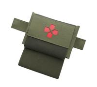 Trousse de Premiers Secours Tactique à Déploiement Rapide - Pochette Médicale Micro Compacte, Kit de Traumatologie Ceinture Compact MOLLE pour Randonnée et Voyage en Plein Air(Green)