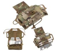 Trousse de Premiers Secours Tactique Molle Sac Médical IFAK Dégagement Rapide avec Rabat Boucle Crochet Onglets Déploiement Rapide for Les Médecins Étudiants en Soins Infirmiers Domicile(MC)