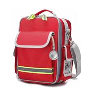 Trousse De Premiers Secours Vide, sac pour infirmière à domicile, sac de traumatologie, idéal pour les ambulanciers, les services d'urgence, les visites en soins palliatifs(Red)