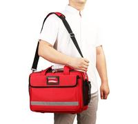 Trousse De Premiers Secours Vide Trousse d'Urgence, trousse d'intervention d'urgence avec poches multiples, trousse de fournitures médicales, pour le voyage, la maison, la voiture, la randonnée(Red)