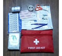 Trousse de premiers soins premium - Complète avec pansements, ciseaux, pinces et plus pour la maison et les aventures en plein air pour le sac de secours d'urgence ABS