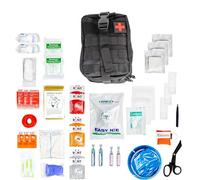 Trousse de Premiers Soins tactique L - Assemblée en France, Boîte d'Urgence Complète pour Voiture, Voyage, Travail, Maison, Sport et Loisirs - Trousse de Secours Complète