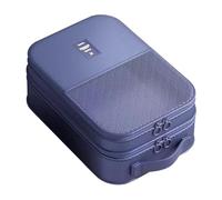 Trousse de rangement de chaussures de voyage imperméable, design de transport compact, style sportif, compartiment de grande capacité + de cier, Bleu marine, Consulte la descripción, Voir description