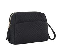 Trousse de rangement de maquillage, trousse de voyage étanche, organiseur de maquillage portable avec sangle, compact et élégant, 22,9 x 9,5 x 17,9 cm, pour un usage , accessoires de toilette