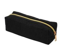 Trousse de rangement esthétique, papeterie, sac à dos, Noir , Reportez-vous | Trousse à crayons avec fermeture éclair - Trousse de maquillage - Notes adhésives - Règle pour l'école, les cours