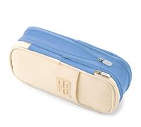 Trousse de rangement multifonction pour papeterie, cosmétiques, grande capacité, pour étudiants, enfants, stylos, marqueurs, stylos, marqueurs, accessoires scolaires avec fermeture éclair, toile