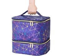 Trousse de rangement pour ongles, étui de transport avec compartiments en éponge, sac de grande capacité pour 30 bouteilles, poignée accessoire pour gel, récipient de rangement, sac de transport pour