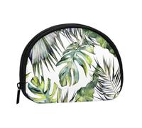 Trousse de Rangement pour Serviettes hygiéniques et Maquillage, Motif Jardin Tropical, Porte-Monnaie pour Femme