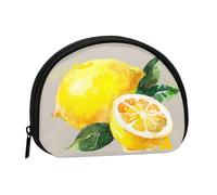 Trousse de Rangement pour Serviettes hygiéniques, Motif Aquarelle, Fruits d'été, Citrons, Feuilles Vertes, Petite Trousse de Maquillage, Porte-Monnaie pour Femme